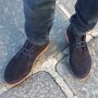 Duca di Morrone Suède Veterschoenen Herfst Winter Mannen Blue Heren - Thumbnail 4