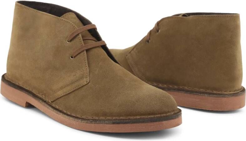 Duca di Morrone Suède Veterschoenen Herfst Winter Mannen Brown Heren