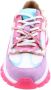 DWRS Bonney chunky leren sneakers roze lila oranje - Thumbnail 9