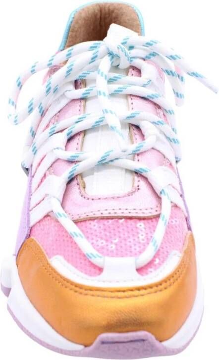 Dwrs Stijlvolle Japura Sneakers Pink Dames