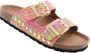 DWRS LABEL Malibu leren slippers Beige Leer Slippers met gesp Dames - Thumbnail 14