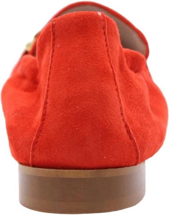 E mia Comfortabele Mocassin Loafers Red Dames