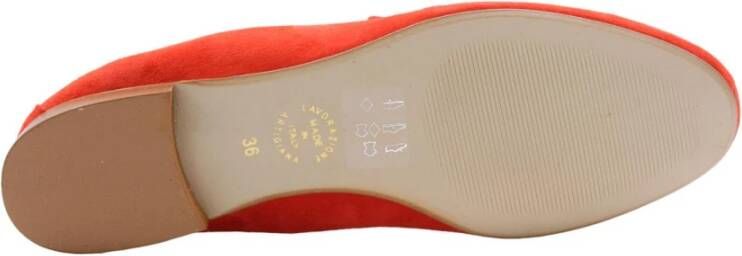 E mia Comfortabele Mocassin Loafers Red Dames