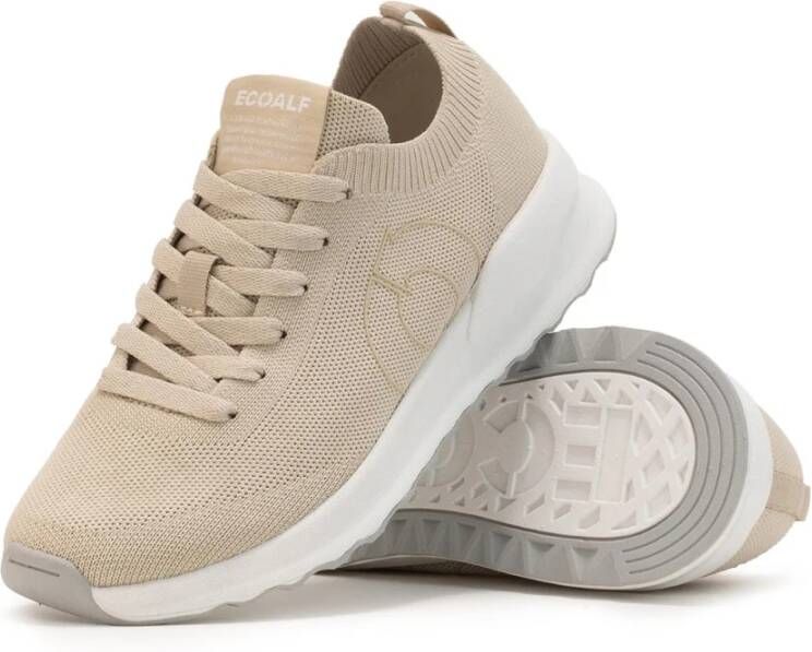 Ecoalf Arena Gebreide Sneakers Beige Dames