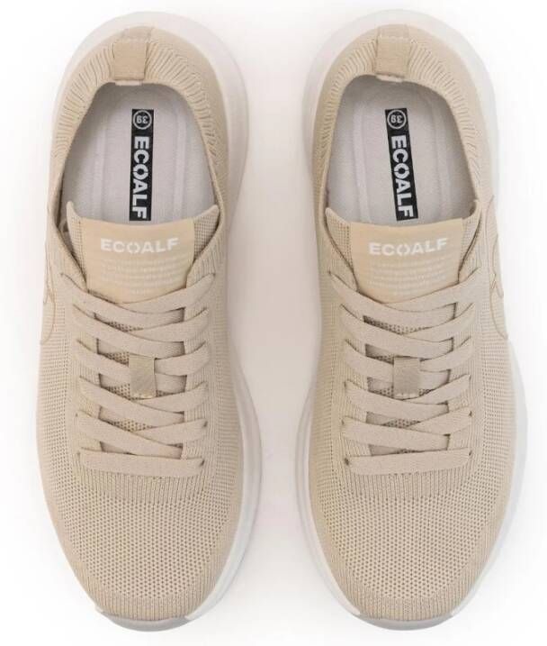 Ecoalf Arena Gebreide Sneakers Beige Dames