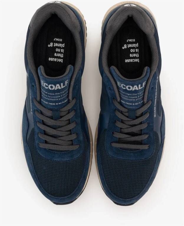 Ecoalf Blauwe Sicilia Sneakers Gerecycled Polyester Vegan Blue Heren