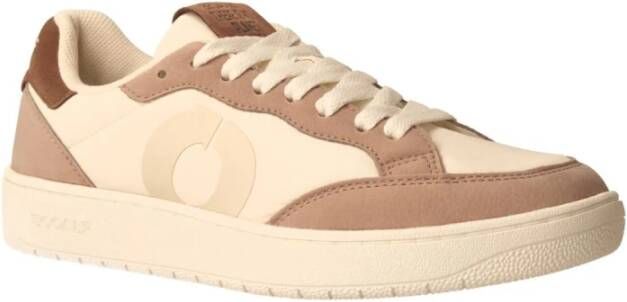 Ecoalf Vegan Sneakers Deiany Wit-Roze Beige Dames