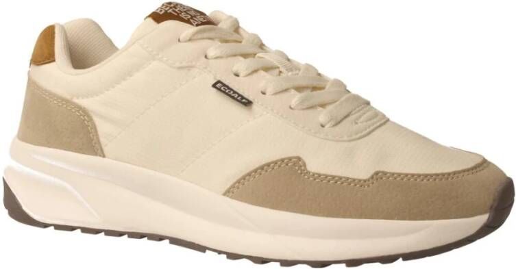 Ecoalf Witte Beige Vegan Sneakers Suace Model Beige Dames