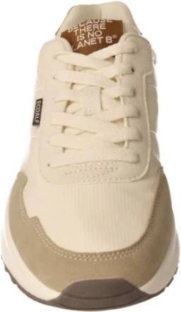 Ecoalf Witte Beige Vegan Sneakers Suace Model Beige Dames