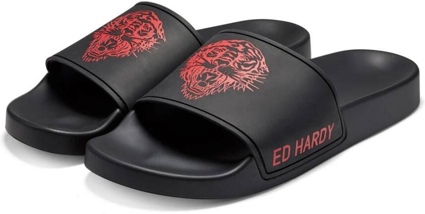 Ed Hardy Trendy Mode Sneakers Black Heren