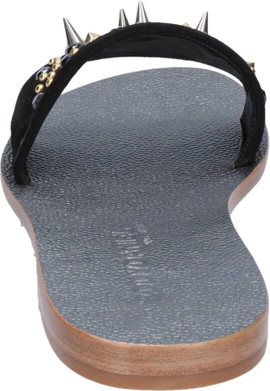 Eddy Daniele Suede Dames Sandalen Stijlvolle Collectie Black Dames