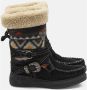 El Vaquero Zwarte mocassin laars met wollen schacht Black Dames - Thumbnail 4