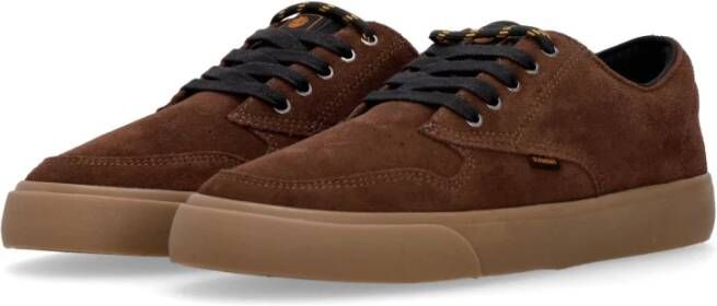 Element Kastanje Skate Schoenen met Vetersluiting Brown Heren