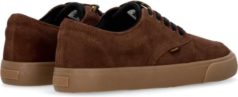 Element Kastanje Skate Schoenen met Vetersluiting Brown Heren