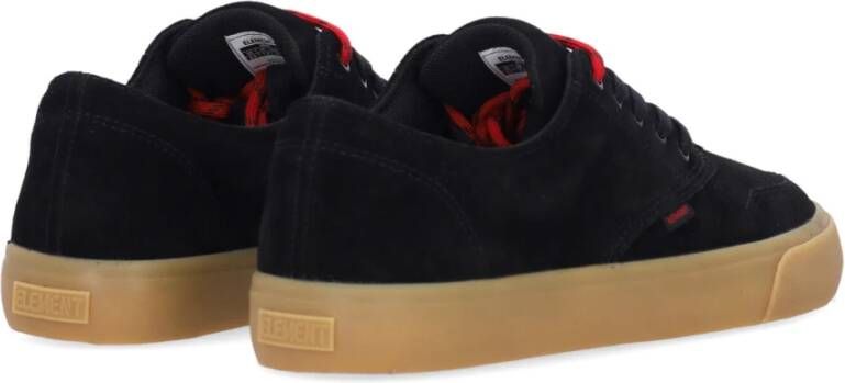 Element Skateschoenen Zwart Gum Rood Black Heren