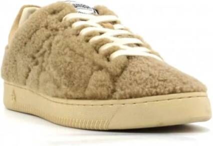 Elena Iachi Bont sneaker Kameel synthetisch bont Beige Dames