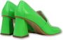 Elena Iachi Groene Loafer met 8cm Hak Green Dames - Thumbnail 3