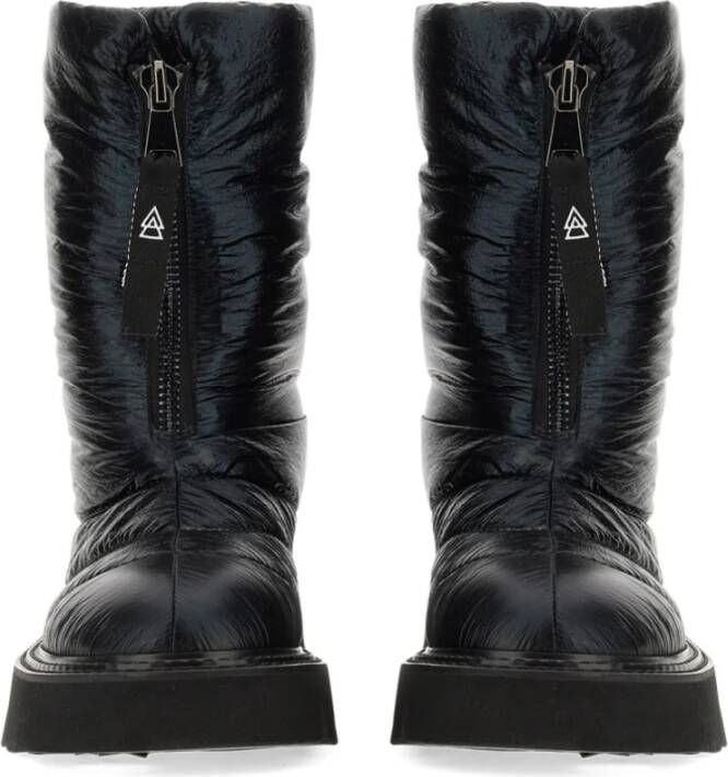 Elena Iachi Platform Zipper Boot met leren binnenzool Black Dames