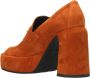 Elena Iachi Gebruikte Tas Bruine Suède Pumps Brown Dames - Thumbnail 3