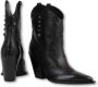 Elena Iachi Studded Black Leather Boots Black Dames - Thumbnail 3