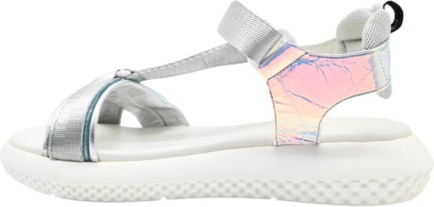 Elena Iachi Swing Sandalen in Hemel Zilver Multicolor Dames