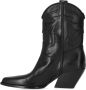 Elena Iachi Zwarte Texaanse Cowboy Enkellaars Black Dames - Thumbnail 4