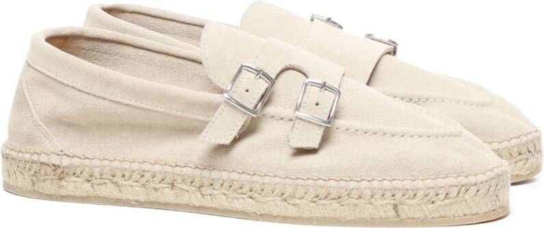 Eleventy Beige Platte Schoenen met Schuine Neus Beige Heren