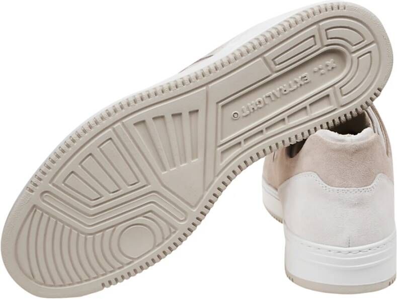 Eleventy Bicolor Suède Sneaker Witte Rubberen Zool White Heren