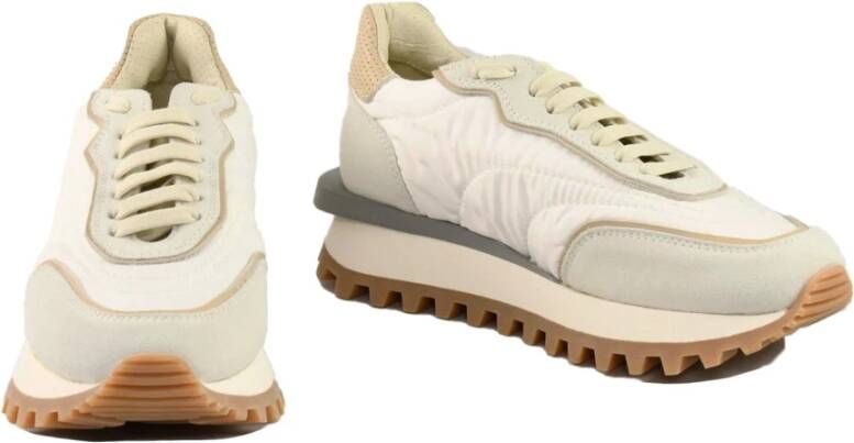 Eleventy Casual sneakers met rubberen zool Beige Dames