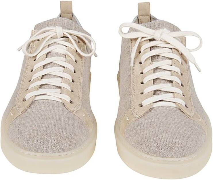 Eleventy Lage Sneakers in Wolmix Gray Heren