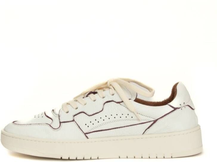 Eleventy Witte Cervo Sneaker Platte Schoenen Beige Heren