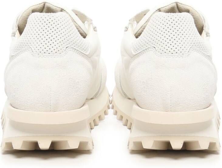 Eleventy Witte Sneakers met Rubberen Zool White Heren