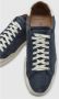 Elia Maurizi Blauwe Leren Sneaker met Geperforeerde Neus Blue Heren - Thumbnail 4