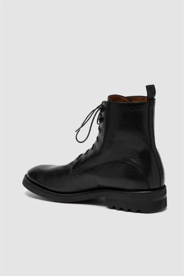 Elia Maurizi Zwarte Veterschoen Black Heren