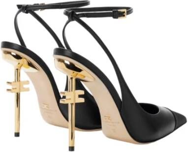 Elisabetta Franchi Elegante Decollete Schoenen Black Dames