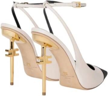 Elisabetta Franchi Elegante Decollete Schoenen voor Vrouwen White Dames