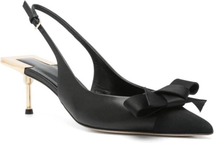 Elisabetta Franchi Elegante Slingback Pumps voor Vrouwen Black Dames