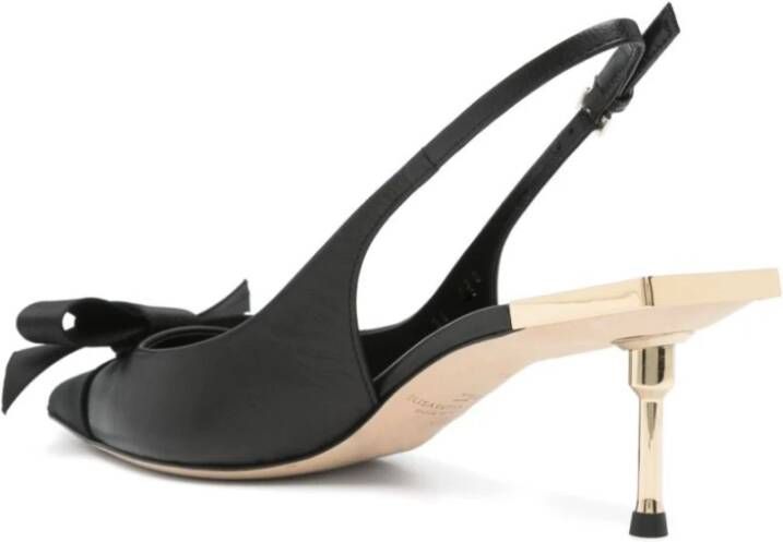 Elisabetta Franchi Elegante Slingback Pumps voor Vrouwen Black Dames