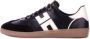 Elisabetta Franchi Geborduurde Suède Logo Sneakers Black Dames - Thumbnail 2