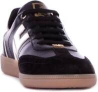 Elisabetta Franchi Geborduurde Suède Logo Sneakers Black Dames