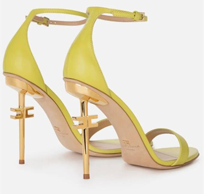 Elisabetta Franchi High Heel Sandals Yellow Dames