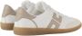 Elisabetta Franchi Ivoor Greige Leren Sneaker White Dames - Thumbnail 3