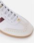 Elisabetta Franchi Ivoor Rood Noir Leren Sneakers White Dames - Thumbnail 4