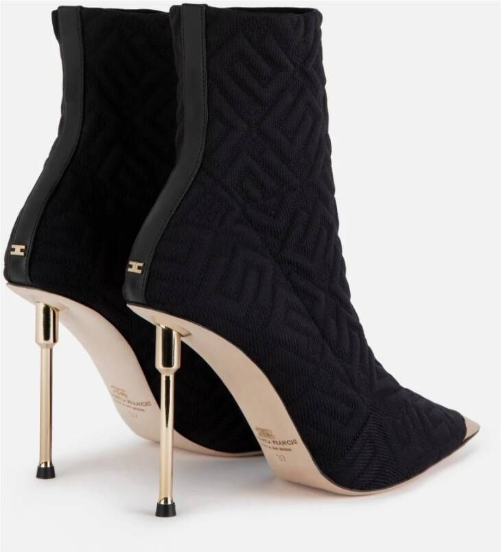 Elisabetta Franchi Jacquard reliëf soklaarsjes Black Dames