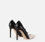 Elisabetta Franchi Leren hakken met logolint Multicolor Dames - Thumbnail 3