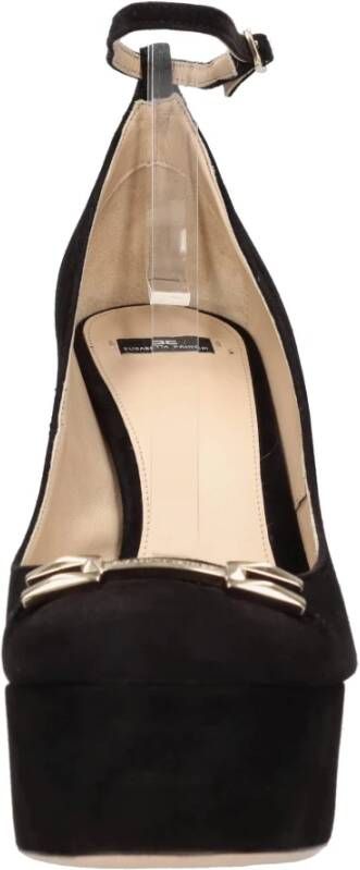 Elisabetta Franchi Met hak zwart Black Dames