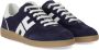 Elisabetta Franchi Navy en Ivoor Logo Sneaker Blue Dames - Thumbnail 2