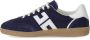 Elisabetta Franchi Navy en Ivoor Logo Sneaker Blue Dames - Thumbnail 3