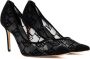 Elisabetta Franchi Nylon Mesh Decollete Black Dames - Thumbnail 2