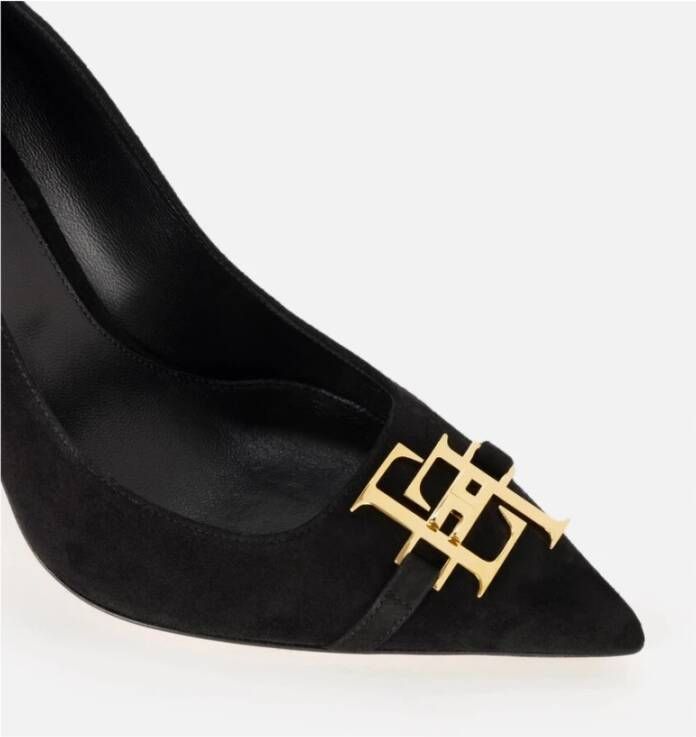 Elisabetta Franchi Platte Schoenen voor Vrouwen Black Dames